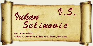 Vukan Selimović vizit kartica